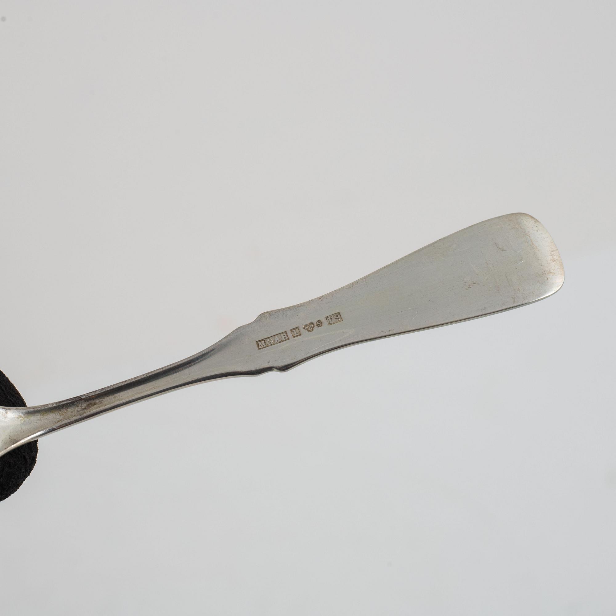 Eric Löfman, bestickuppsättning, 26 delar, silver, "Uppsala"/"Uppsalamodellen", MGAB Lidköping, bl a 1973.