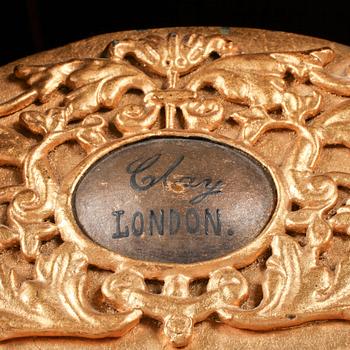 GOLVUR, urtavlan märkt "Clay London", sent 1700-tal.