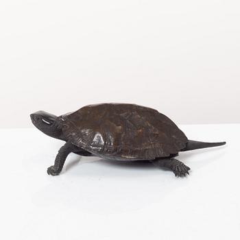 Okimono, figurin, brons, Japan, Meiji (1868-1912).