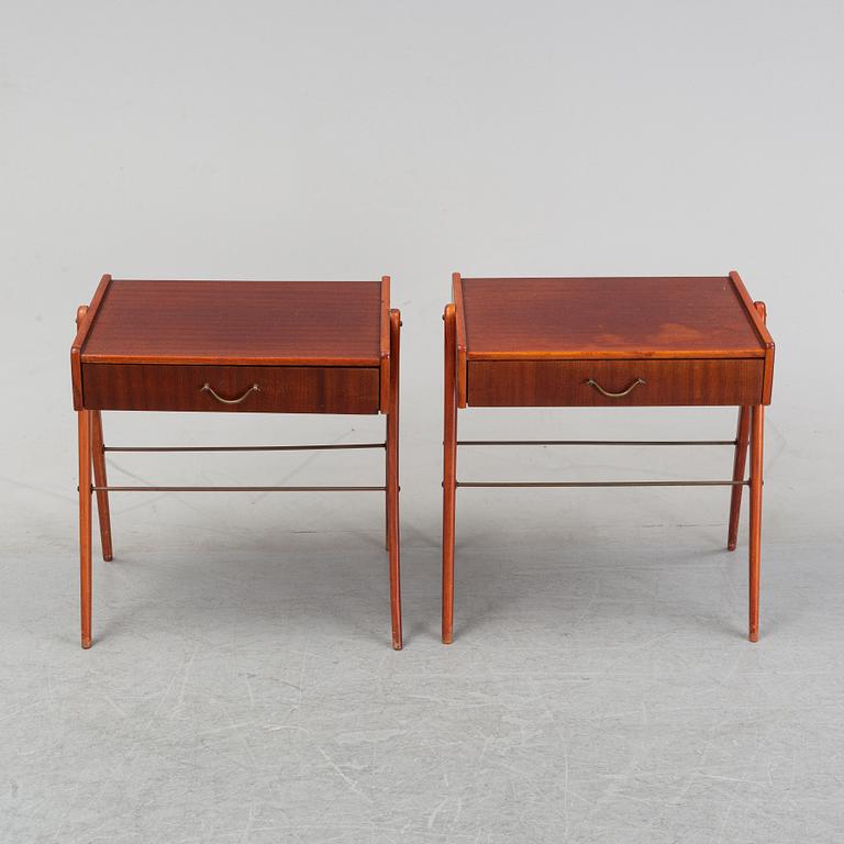 A pair of mid 1950's/60's bedside tables.