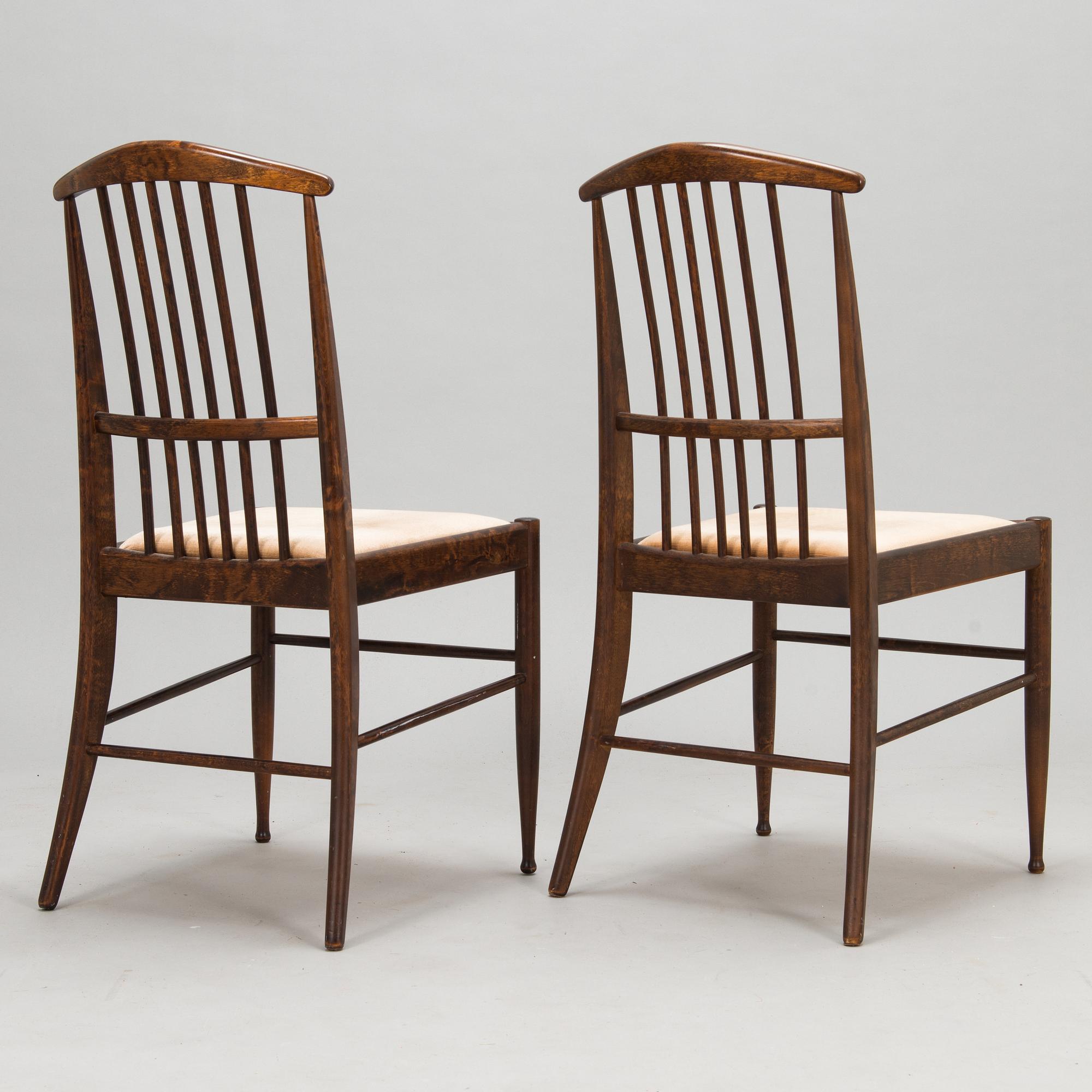 Kerstin Hörlin-Holmquist, Eight 1970's 'Charlotte' dining chairs for Asko.