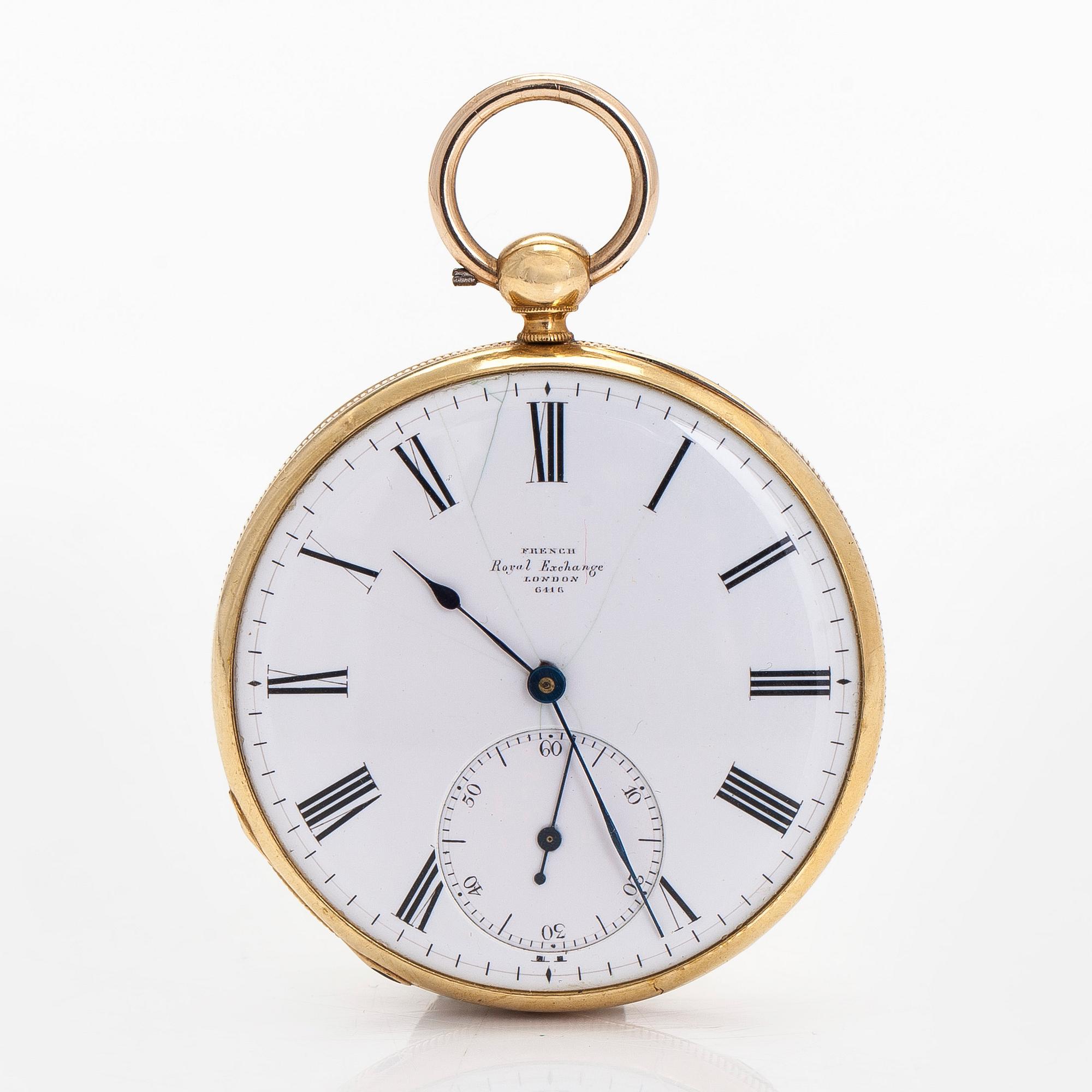 French Royal Exchange London, taskukello, 47 mm.