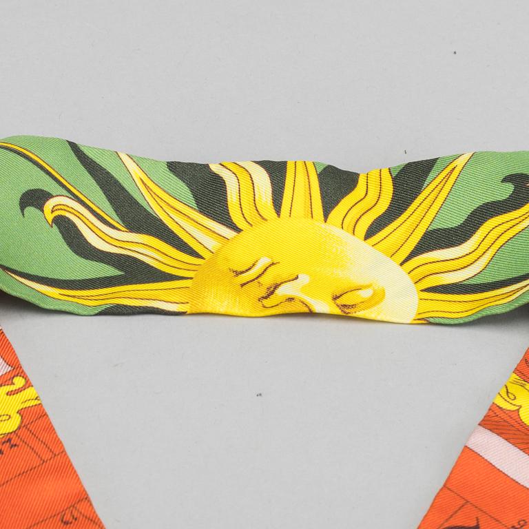 HERMÉS, "Twilly", scarf, 2 st.