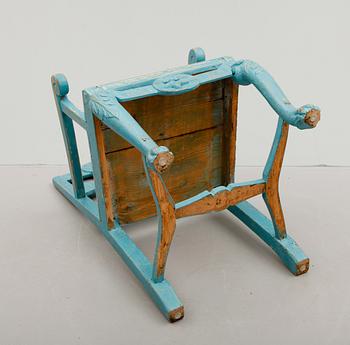 KARMSTOL, allmoge, 1800-talets första hälft.