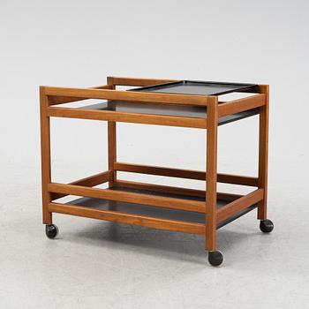 Børge Mogensen, a model '370' serving trolley, Fredericia Stolefabrik, Denmark, 1960's.