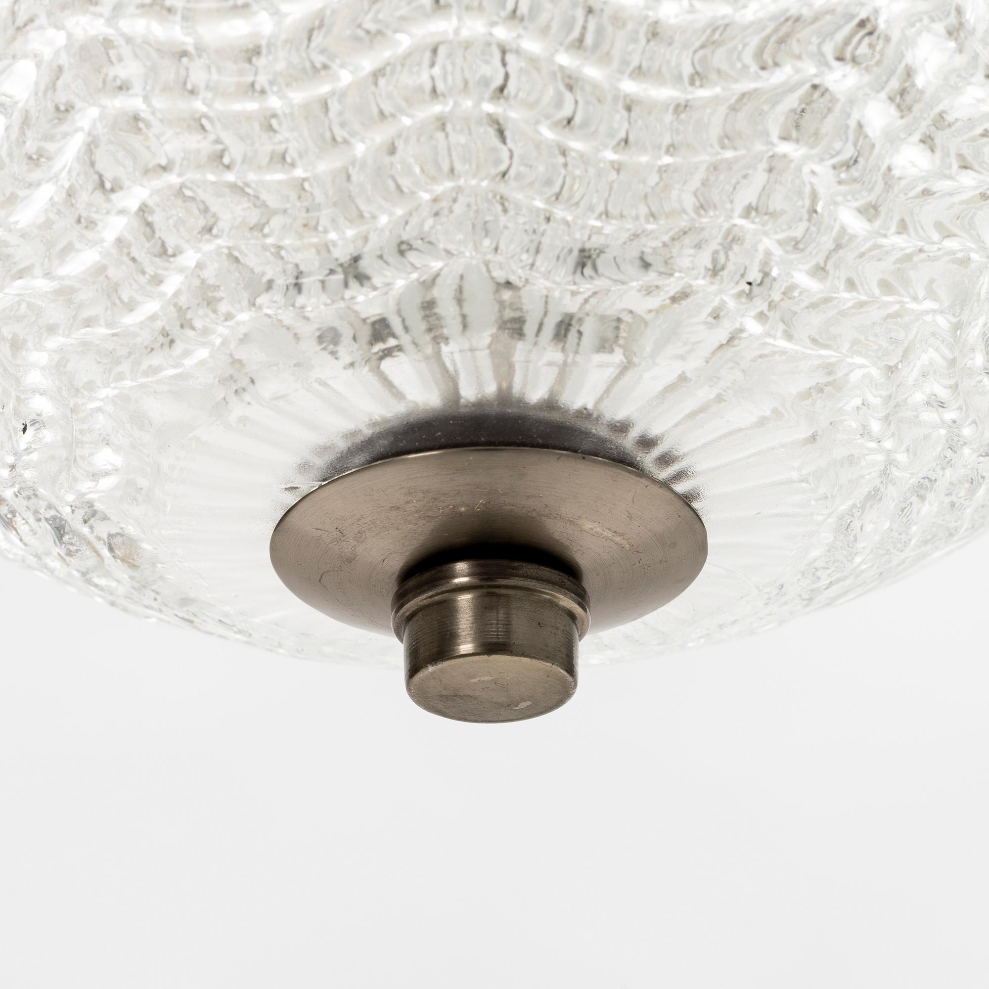 Taklampa troligen Orrefors 1940/50-tal.