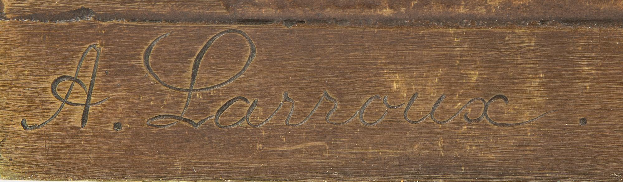 Antonin Larroux, skulptur signerad brons.