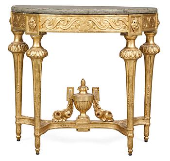824. A Gustavian console table.
