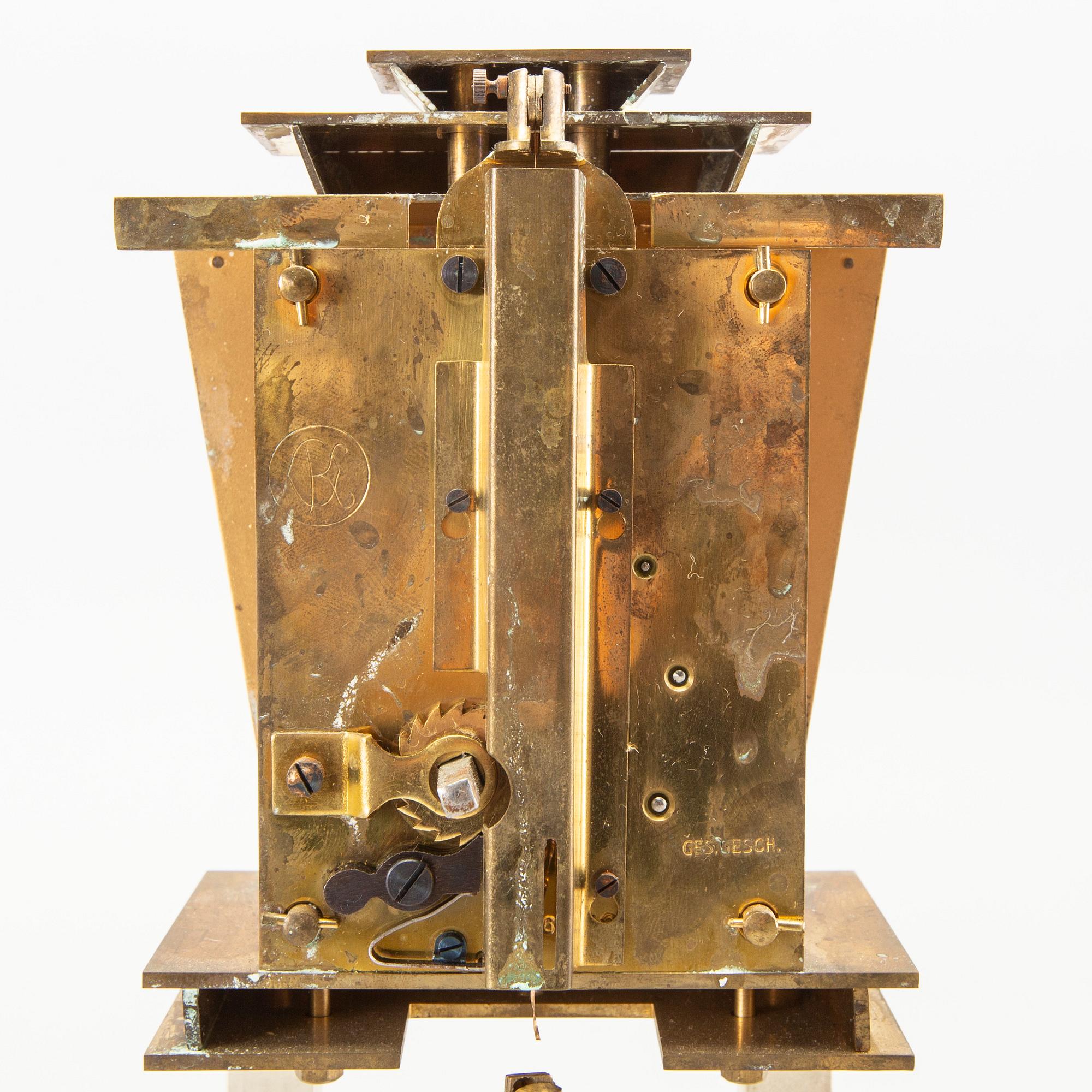 A German Art Deco table clock.
