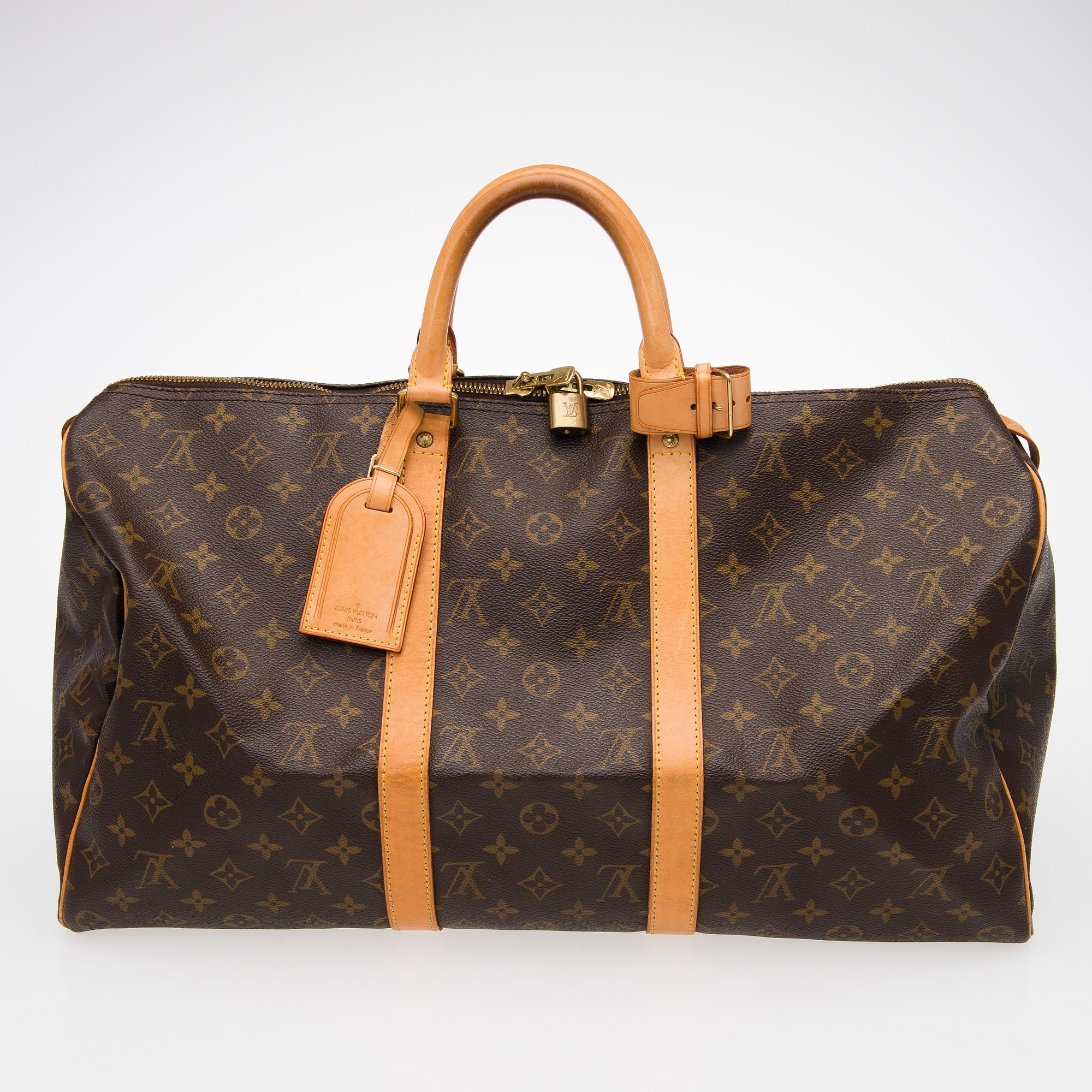MONOGRAM CANVAS KEEPALL 50 BAG.