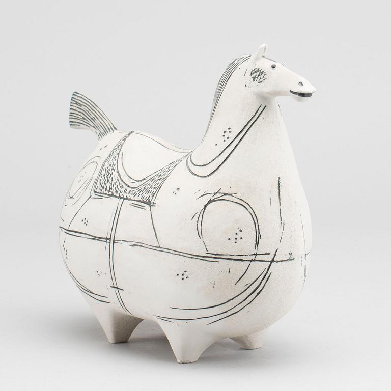 STIG LINDBERG, figurin av stengods, "Springare", Gustavsbergs studio.