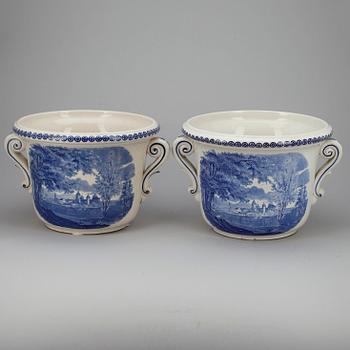 YTTERFODER, ett par, fajans, Rörstrand sekelskiftet 1800/1900.