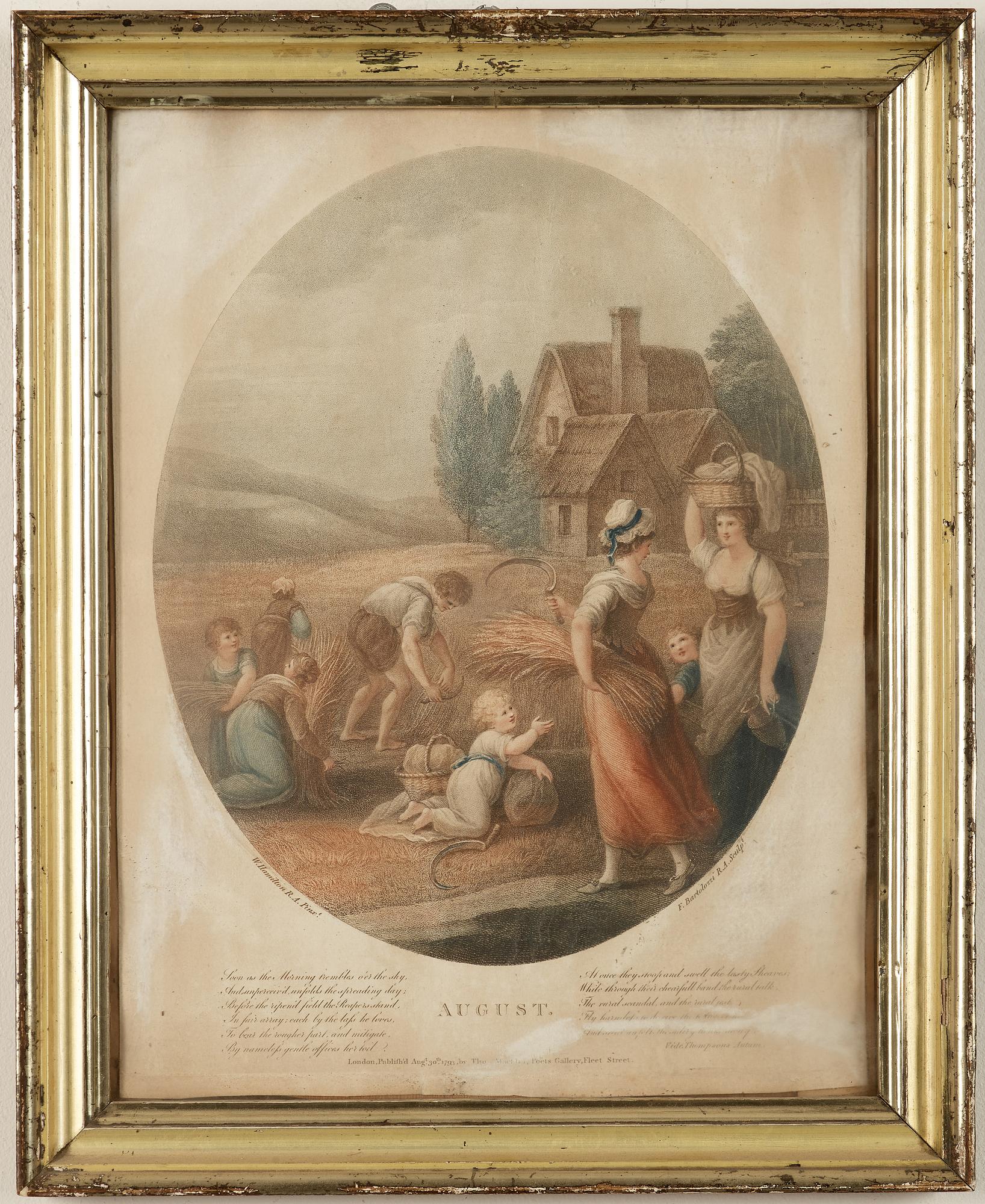 GRAVYRER. 12 st, England 1800-tal.
