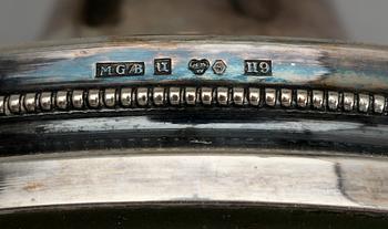 LJUSSTAKAR, ett par, silver, MGAB, Uppsala, 1958.