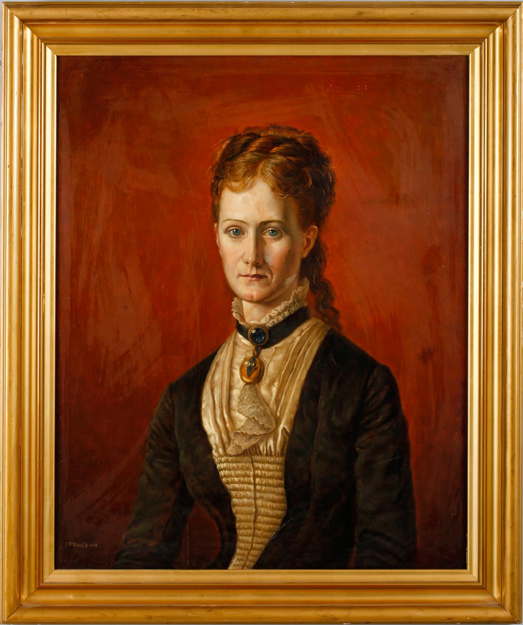 CARL PETER MAZER, olja på duk, sign och dat 1881.