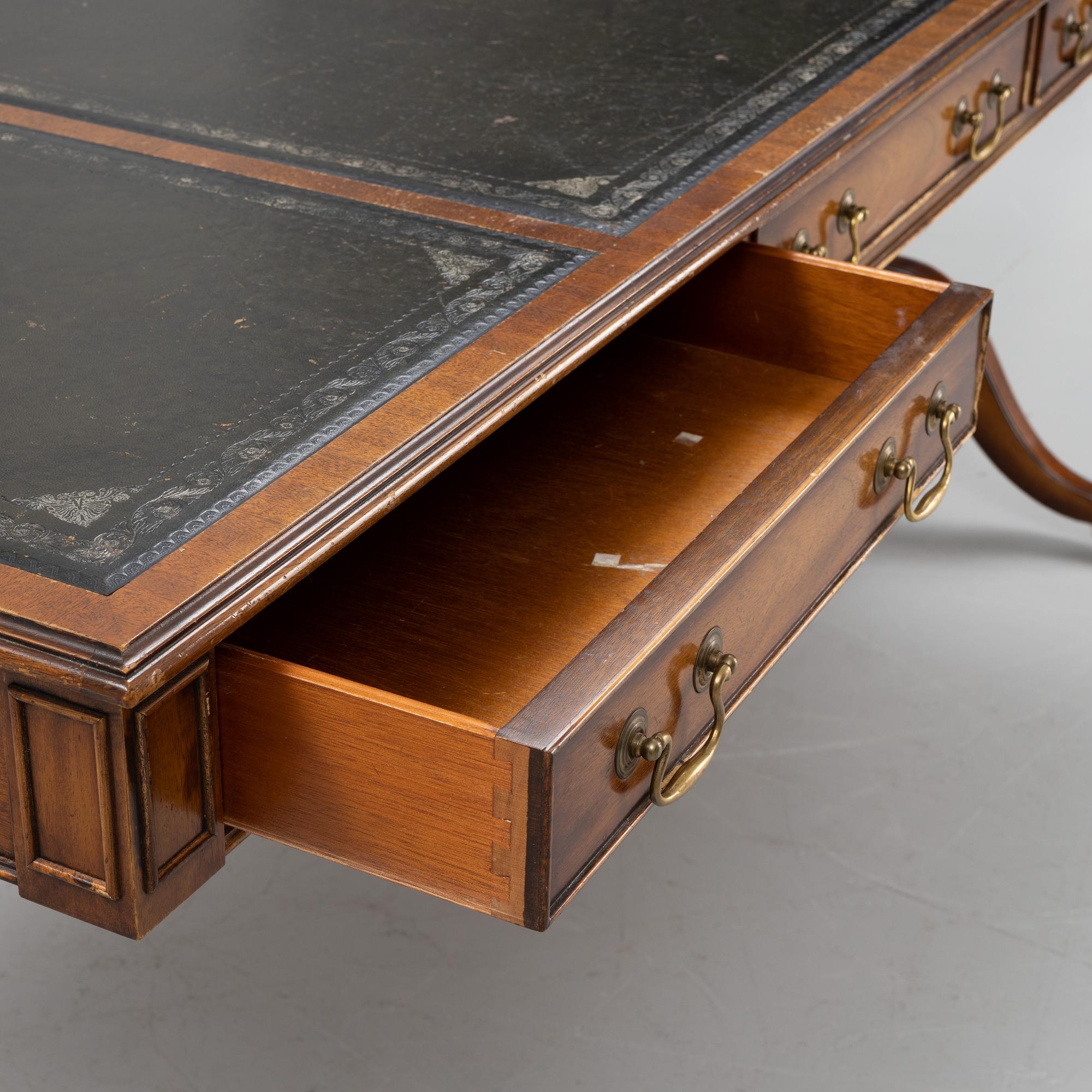 A Regency style library table, England, mid/second half of the 20th century.