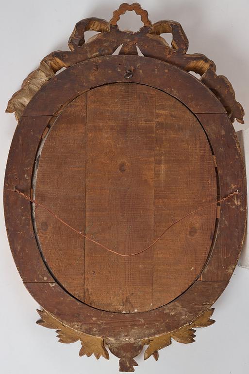 SPEGELLAMPETTER, för två ljus, ett par, sengustavianska stockholmsarbeten, sent 1700-tal.