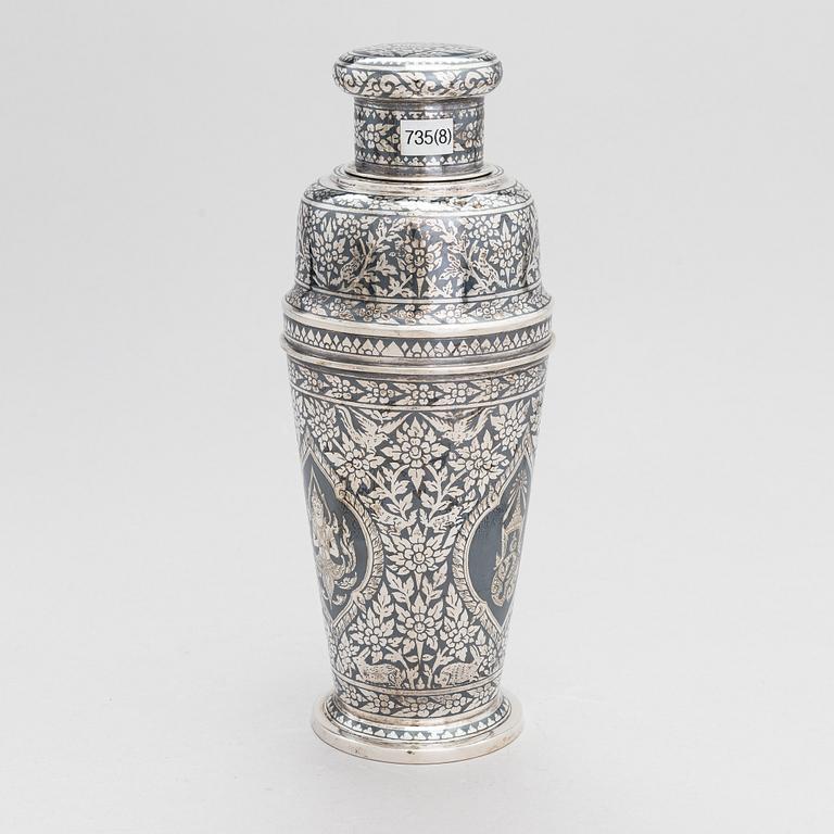 Cocktailsetti, 8 osaa, Thaimaa, 1900-luku.