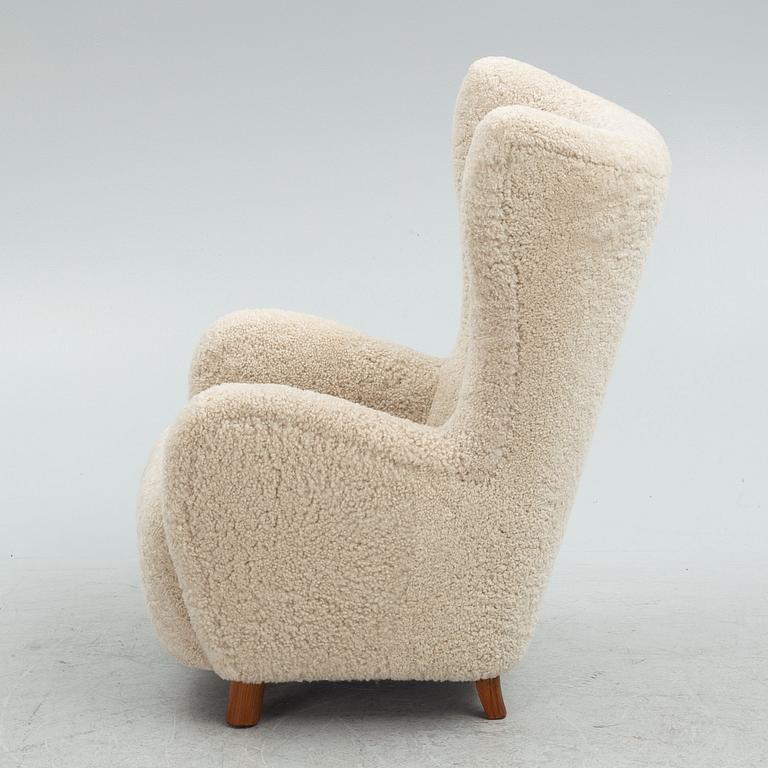 Mogens Lassen, attributed to, armchair, Denmark, 1940's.
