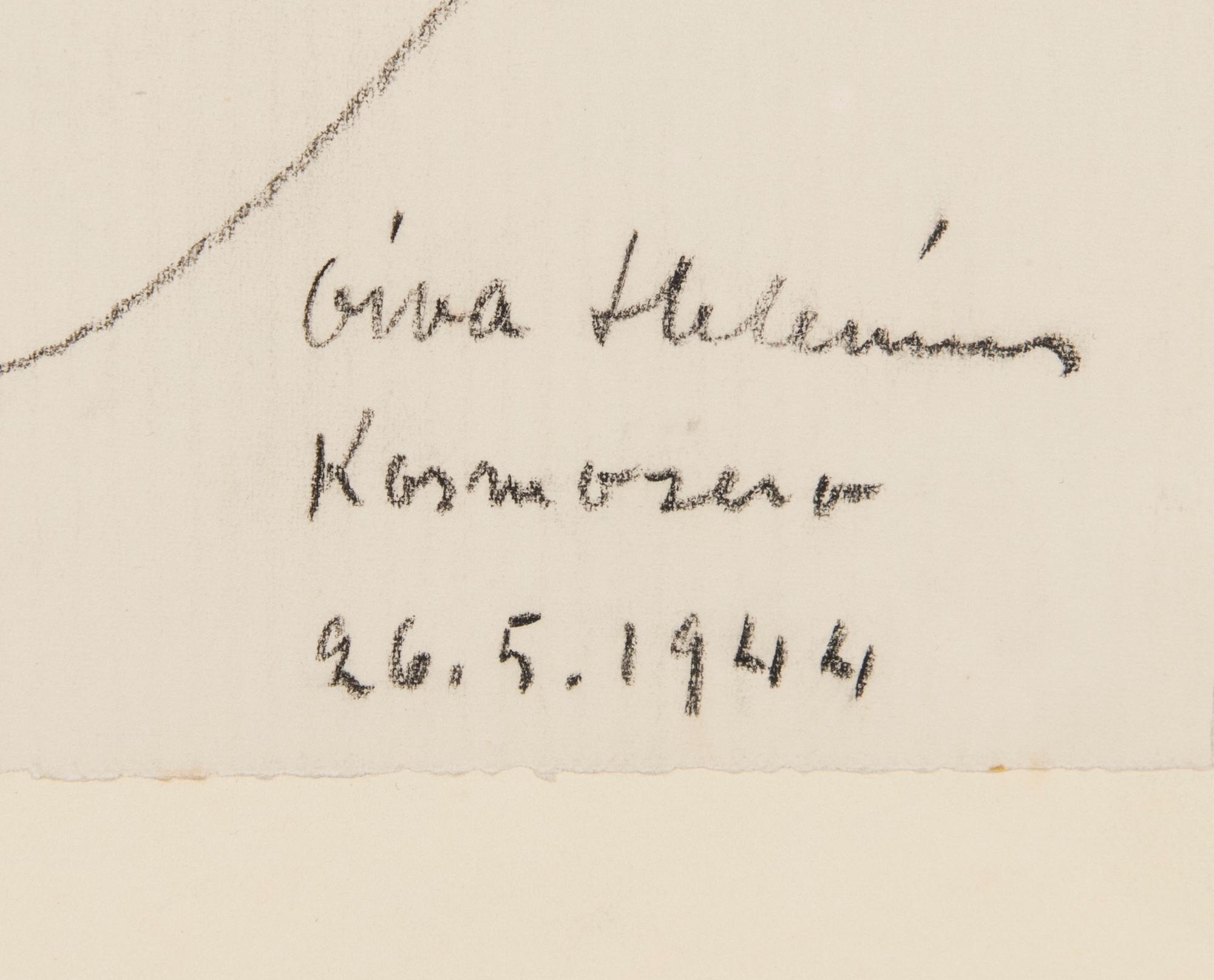 Konstnärsmapp med arbeten av olika finska konstnärer, 1944.