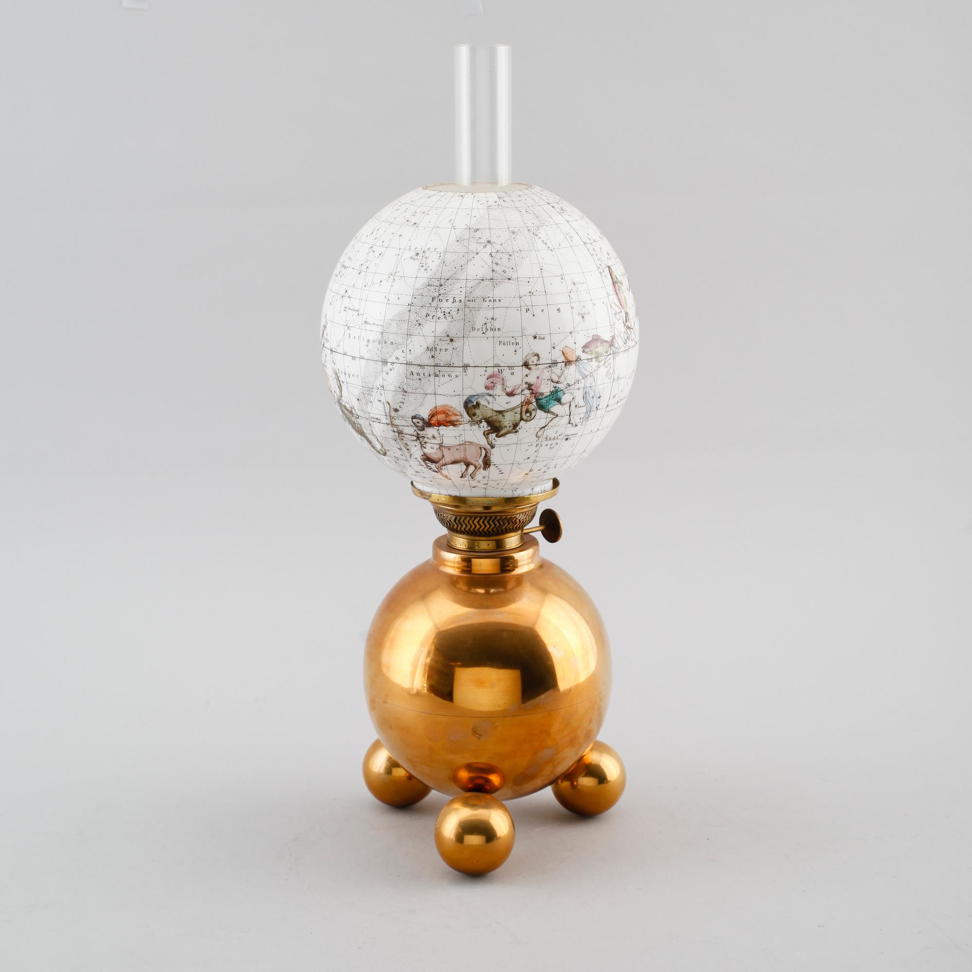 FOTOGENLAMPA, mässing, Gusums Bruk, 1900-talets första hälft.