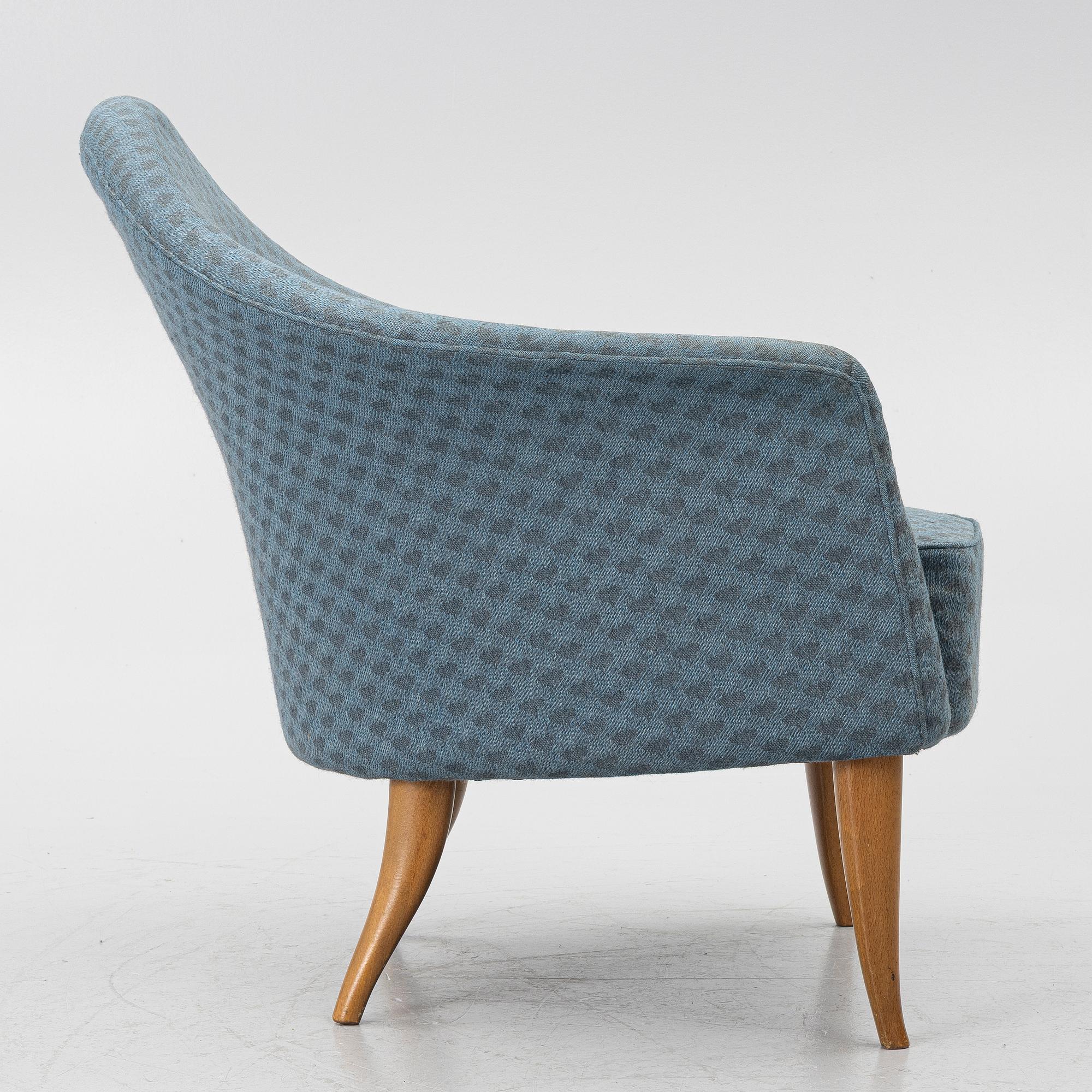 Kerstin Hörlin-Holmquist, An armchair, “Lilla Adam”, from the “Paradiset” series, Triva, Nordiska Kompaniet, mid-20th century.