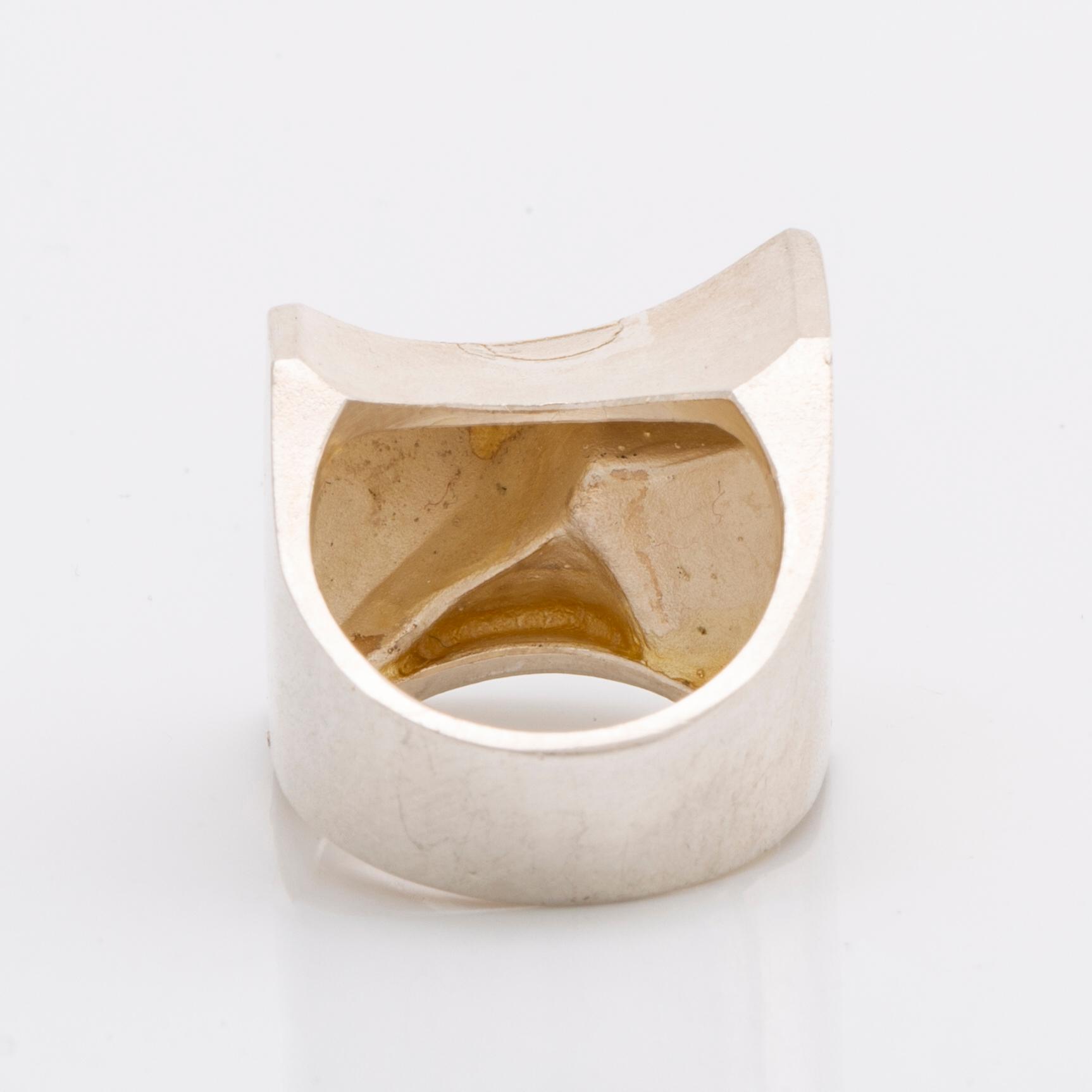 LAPPONIA ring silver, Finland 1980, size 53.