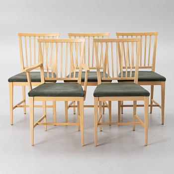 Carl Malmsten, Dining set, 6 pieces, “Vardags”, Stolab, 2002–13.