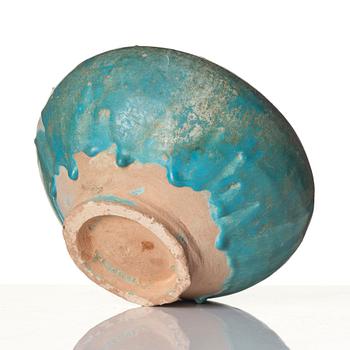 A Kashan pottery jar.