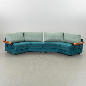 A SET OF 2 1980's FRIGHETTO SOFAS, ITALY.