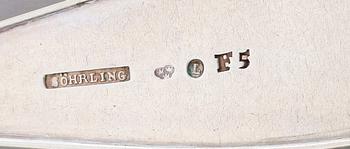 MATSKEDAR, 6 st snarlika, silver, svenska stämplar, 1800-tal. Vikt ca 365 gram.