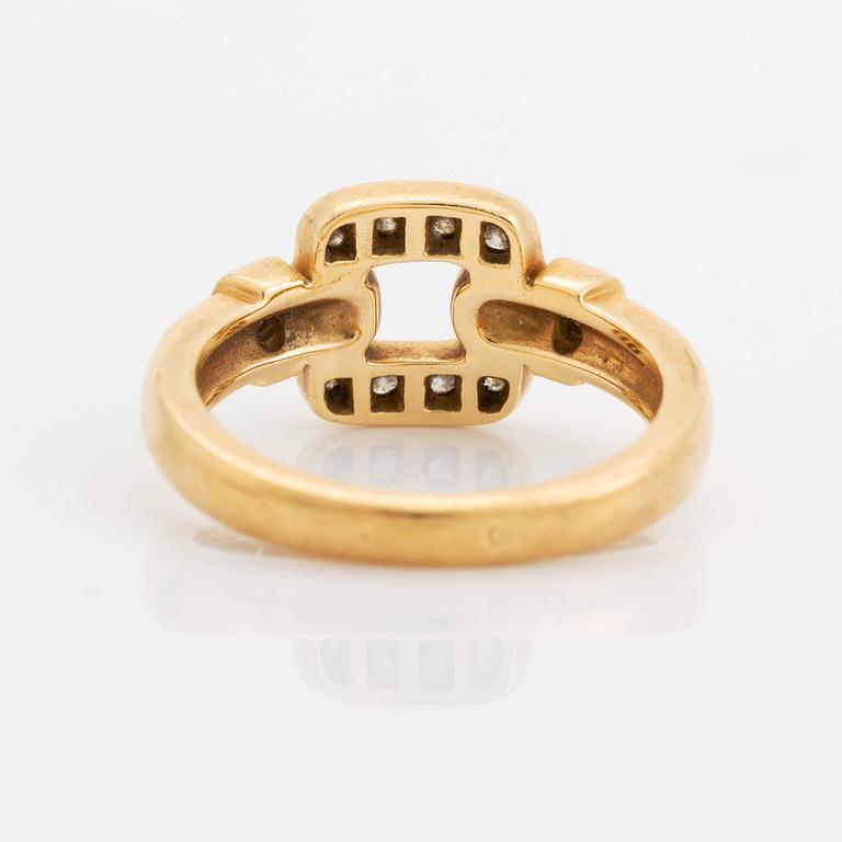 Cartier ring 18K guld med runda briljantslipade diamanter.