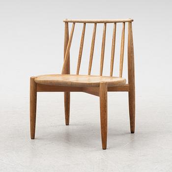 Bendt Winge, an oak 'Fireplace chair' Aase Möbler, Norway, 1950's.