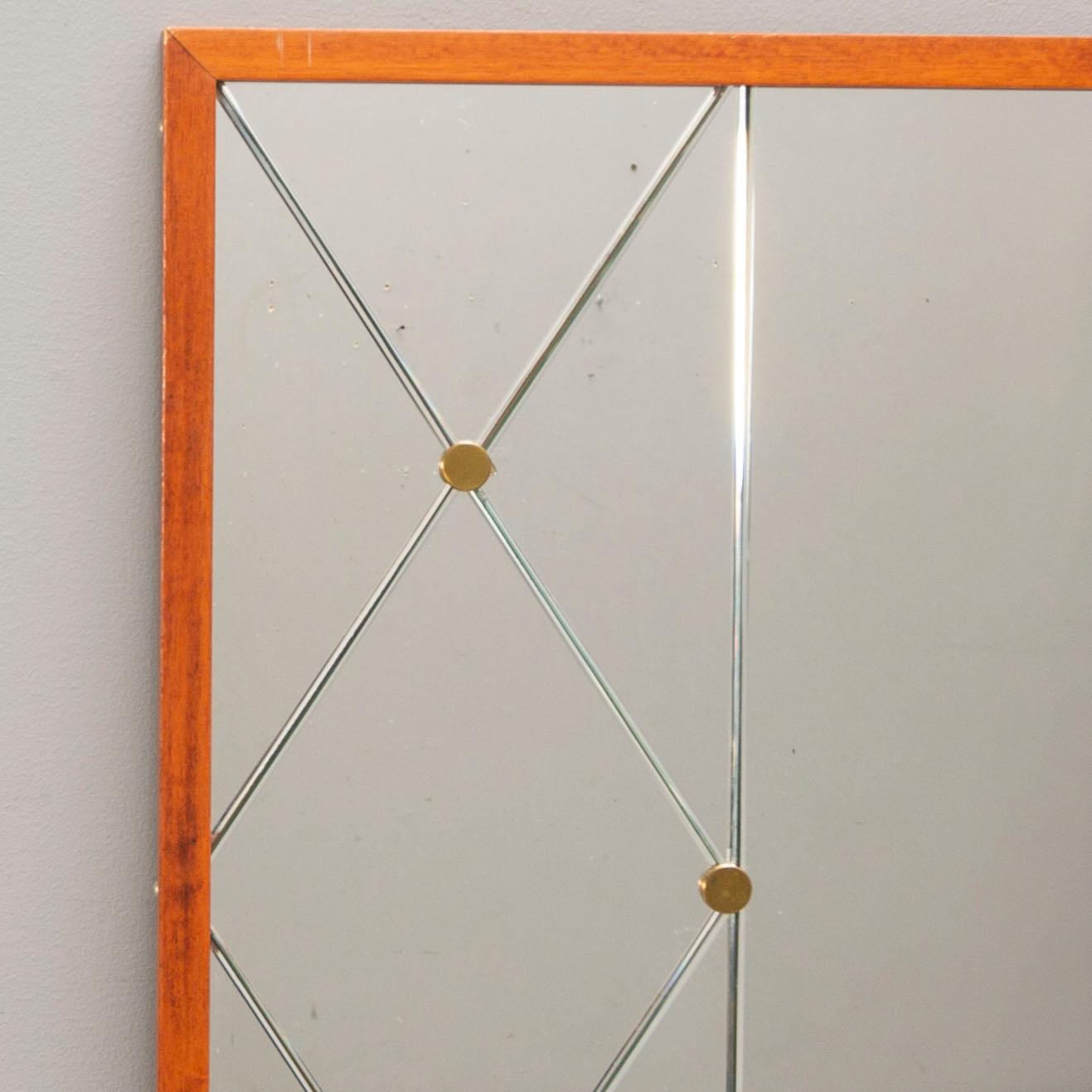 A mirror, possibly AB Glas & Trä, Hovmantorp, mid 20th century.