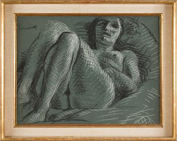 Isaac Grünewald · ISAAC GRÜNEWALD, pastellkrita. Sign.