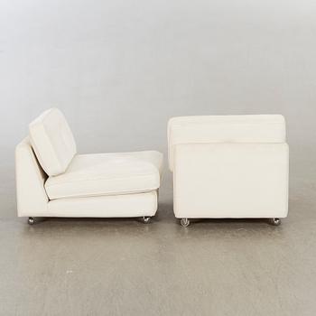 A pair of Gillis Lundgren 'Poco' IKEA 1970's lounge chairs.