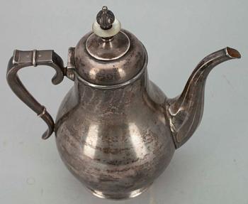 KAFFEKANNA, silver, Kurljukov, Moskva, 1800-talets slut.