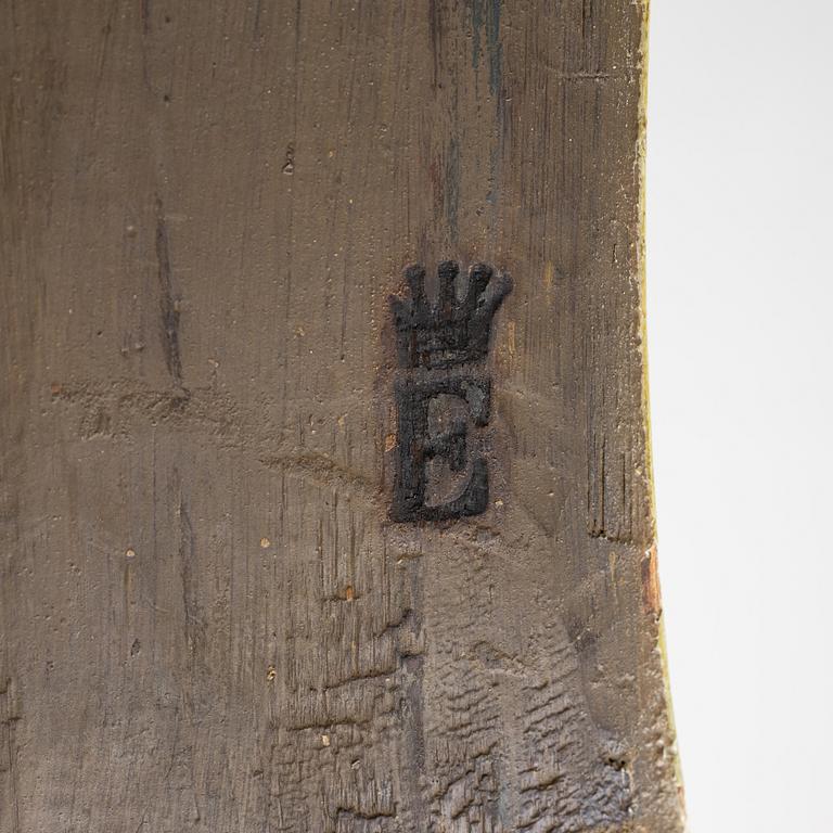 A long-case clock, 19th Century. Stamped with Prince Eugen's emblem.