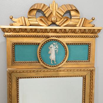 Mirror, late Gustavian, 19th century.