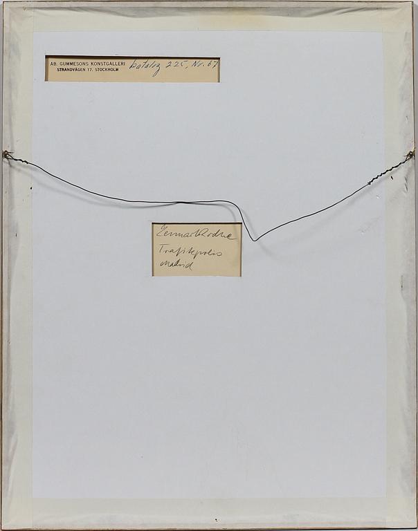 LENNART RODHE, tusch, sign, dat 3/6 -58.