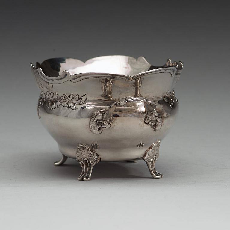 ANDERS CASTMAN dy, Eksjö 1779, konfektskål, silver, rokoko.