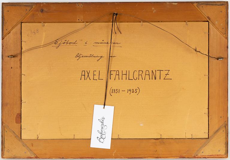 Axel Fahlcrantz, oil on canvas laid on panel, signed.