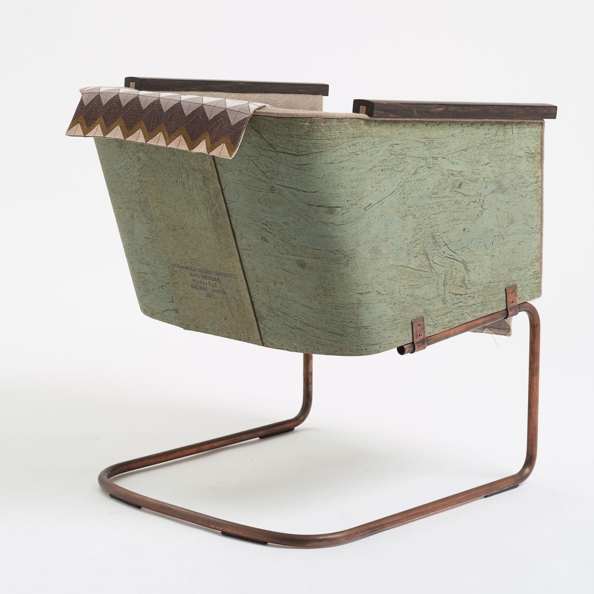 Mats Theselius, fåtölj, "Hommage à Sigurd Lewerentz", ed. 85/123, Källemo, Värnamo, efter 2012.