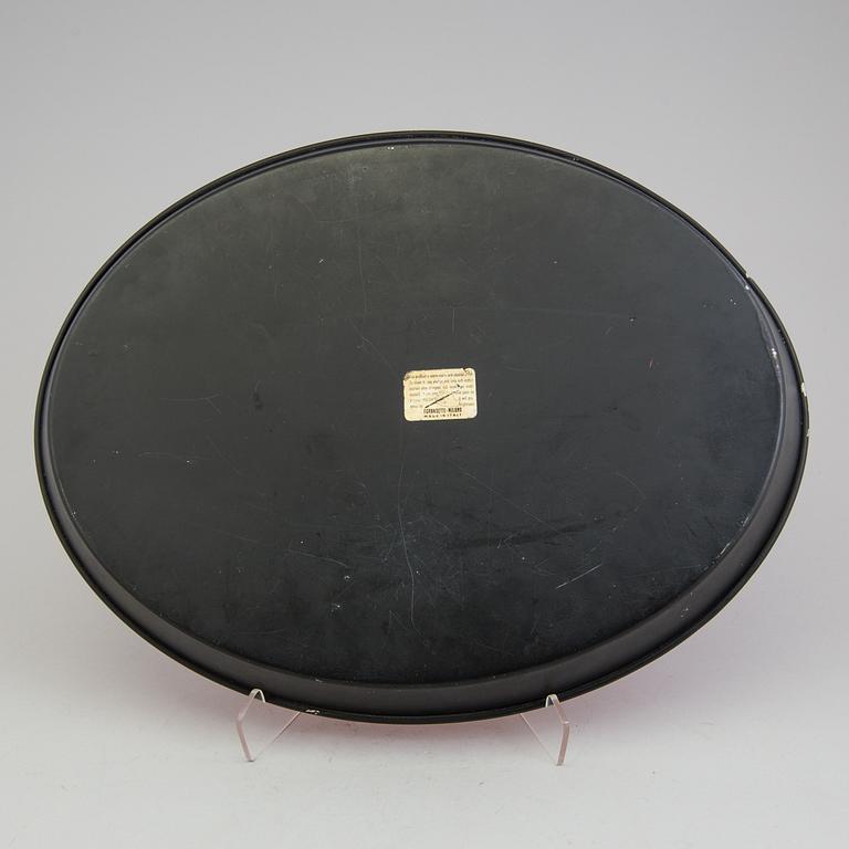 A tray by Piero Fornasetti, Milan, Italy.