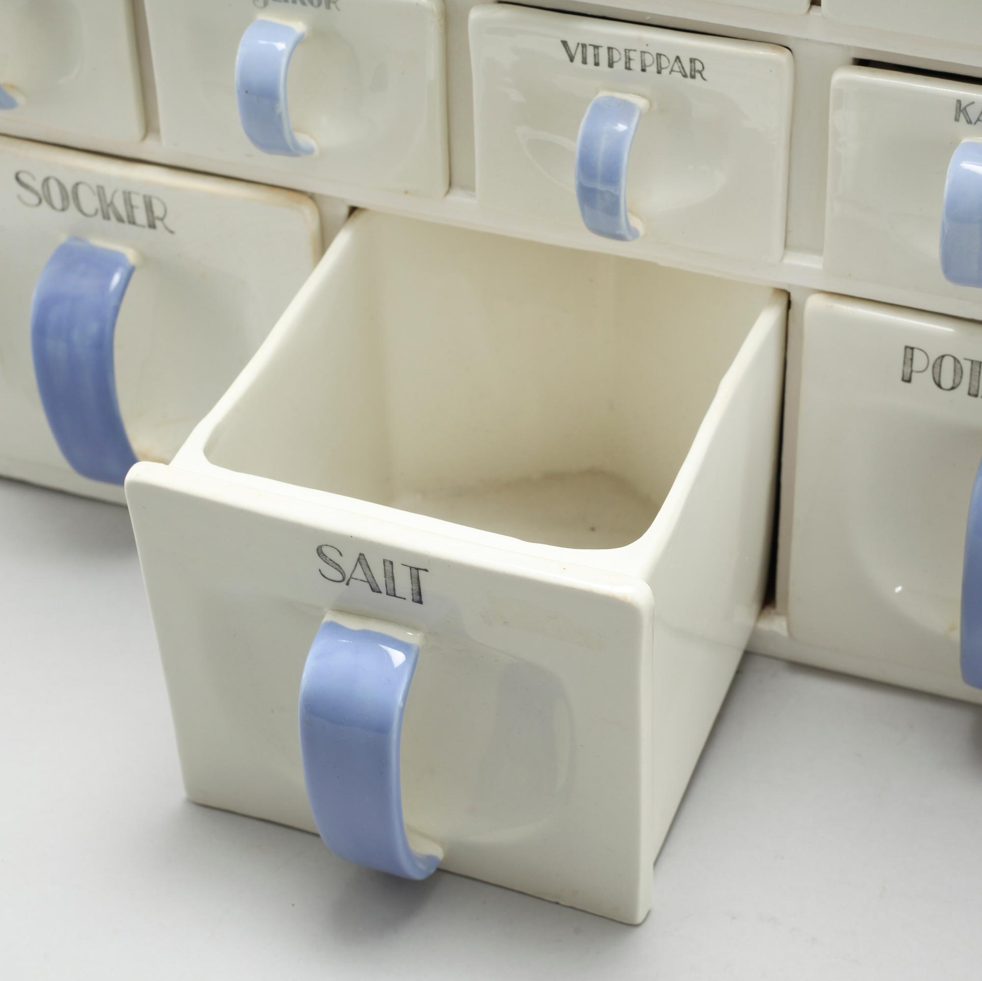 A spice rack by Gefle, first half of the 20th century.