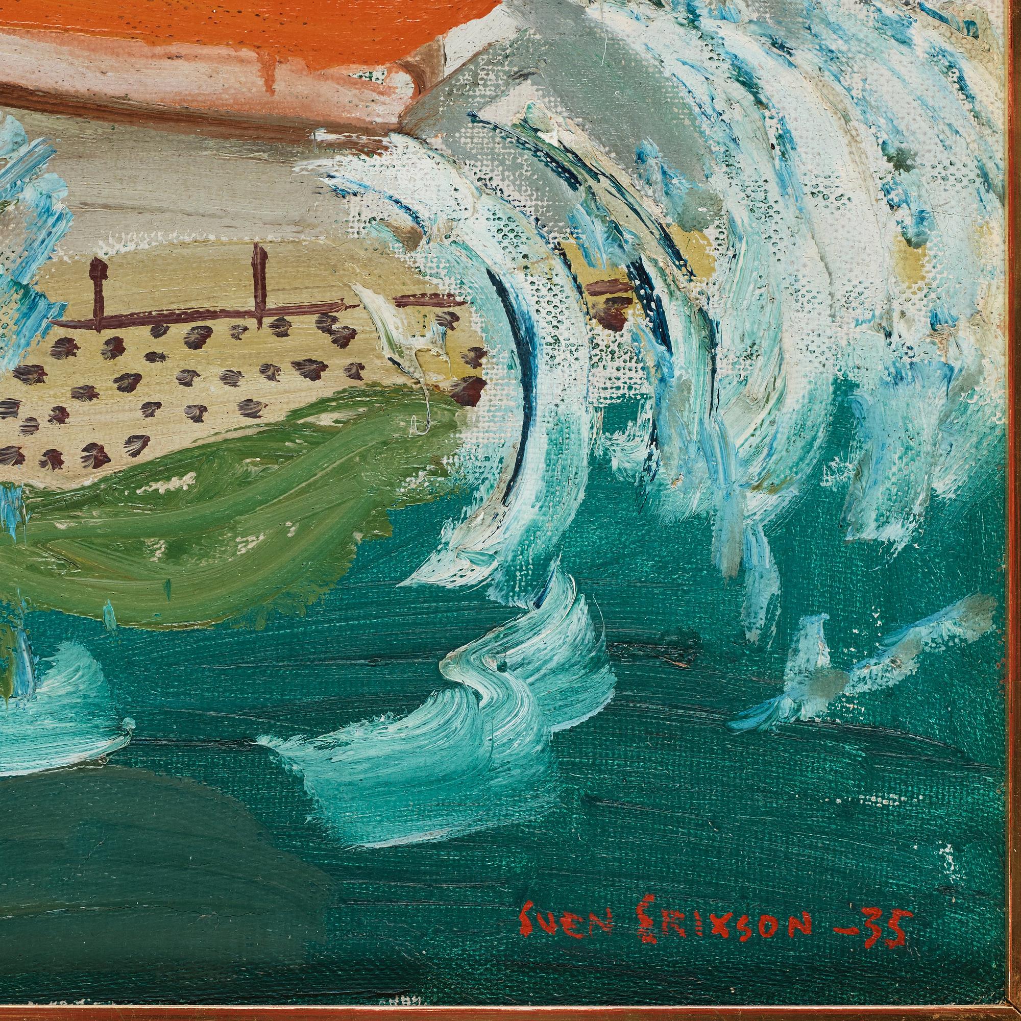 Sven X:et Erixson, oil on canvas, Signed Sven Erixson and dated -35.
