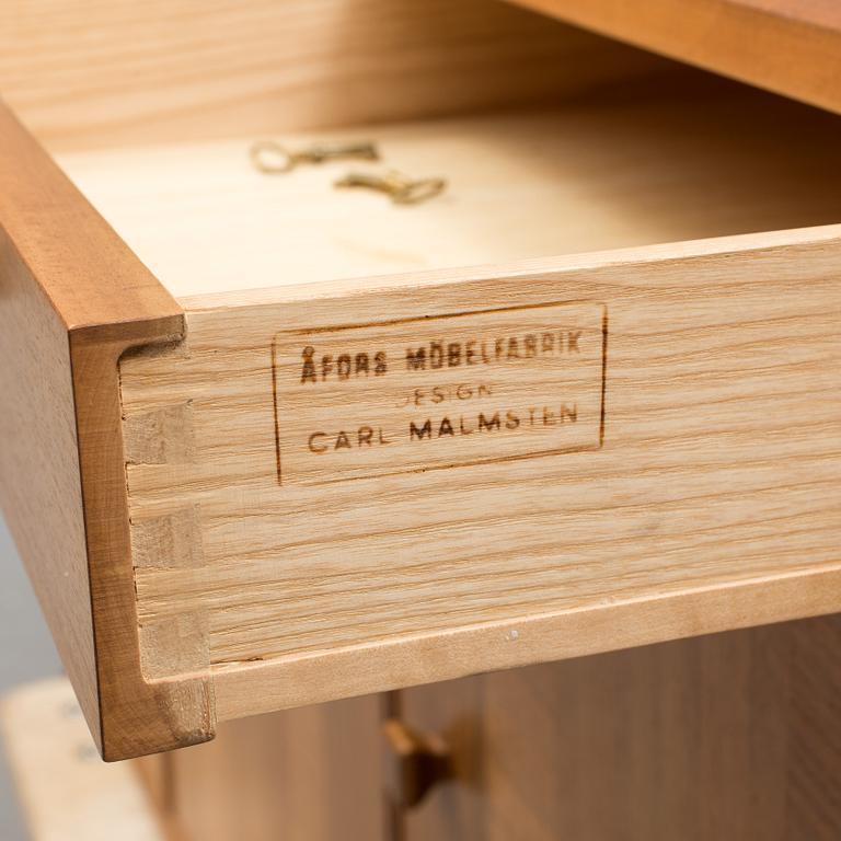 A Swedish second half of the 20th century Carl Malmsten "Ambassadör" sideboard veneered with walnut from Åfors möbler.