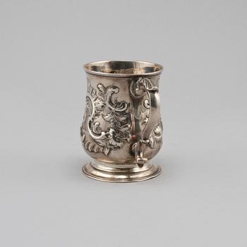 MUGG, silver, John Swift, London, England, 1765, vikt 209 gram.