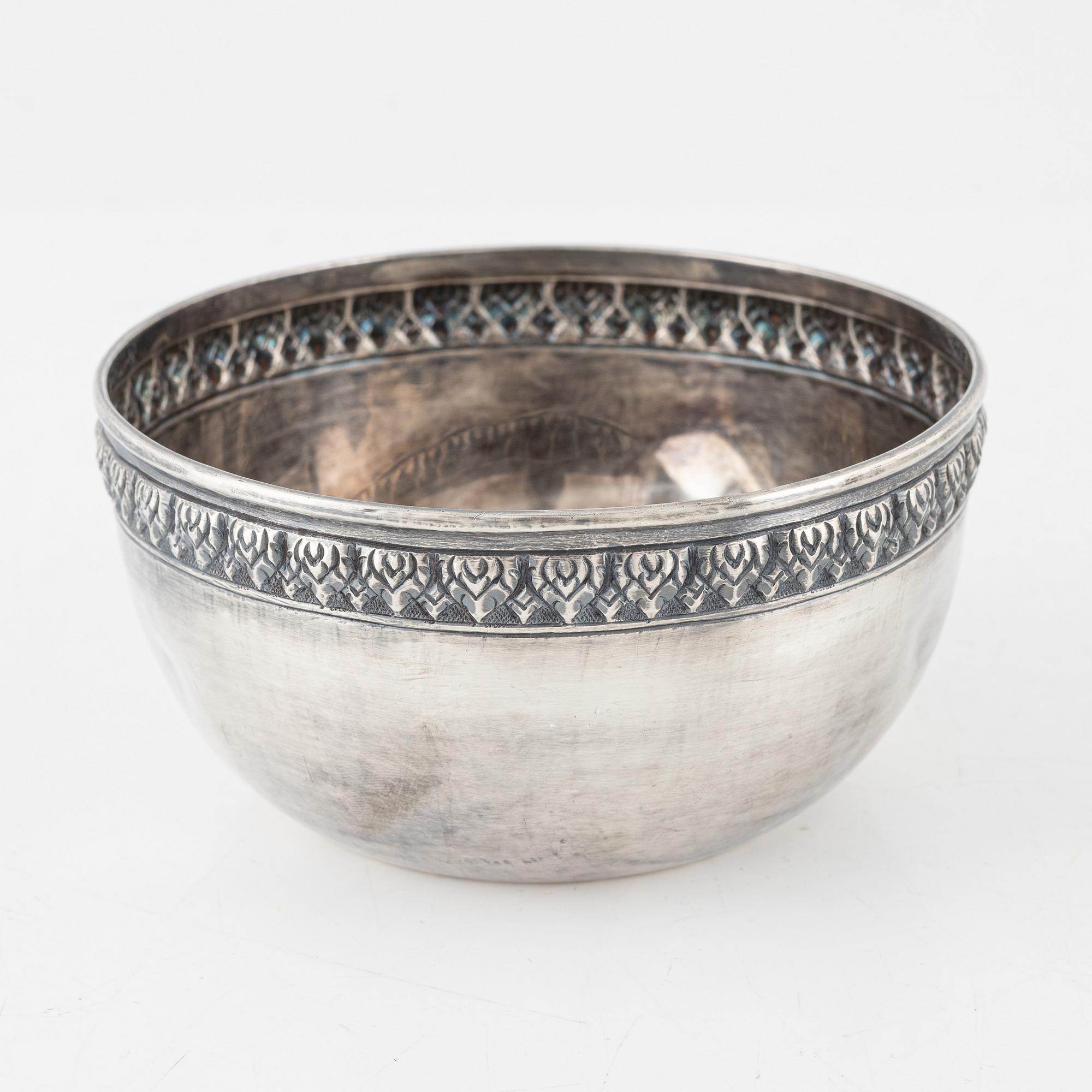 Skålar, 5 st, sterling silver.
