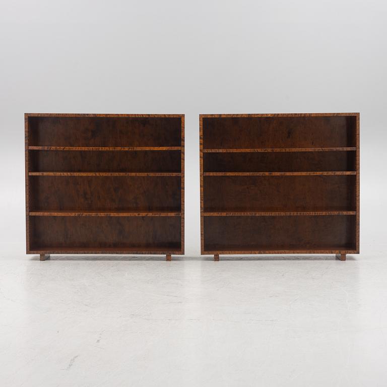 A pair of bookcases, 1930s.